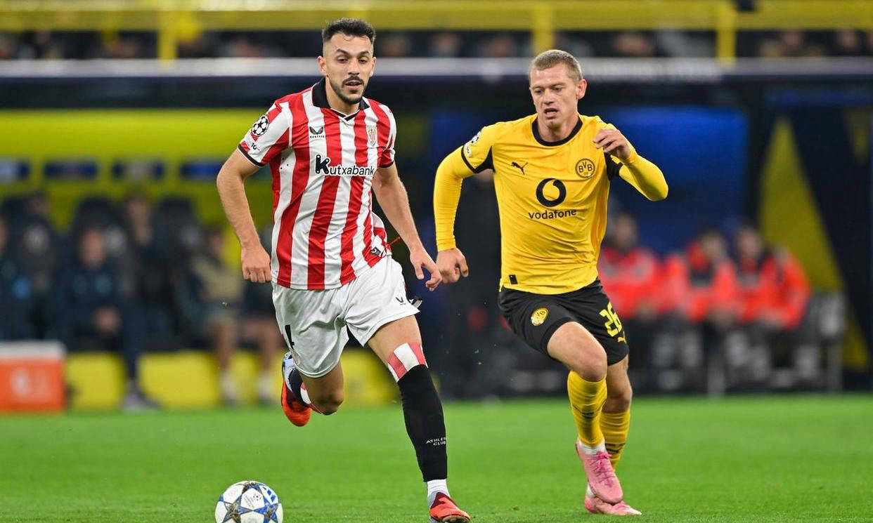 欧冠：多特蒙德4-1力克西甲劲旅毕尔巴鄂竞技，吉拉西传射萨比策助攻